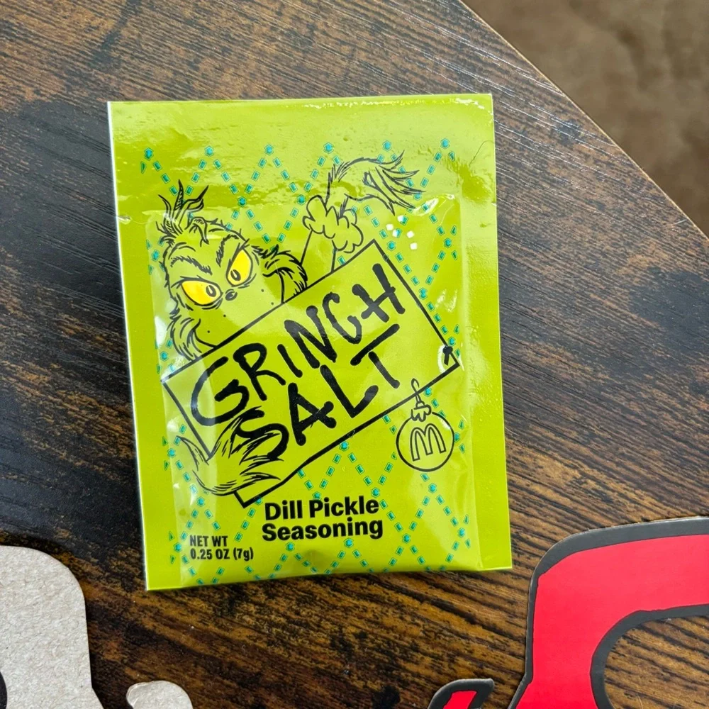 Grinch-Themed Limited Time Empty Happy Meal Box -Grinch Salt